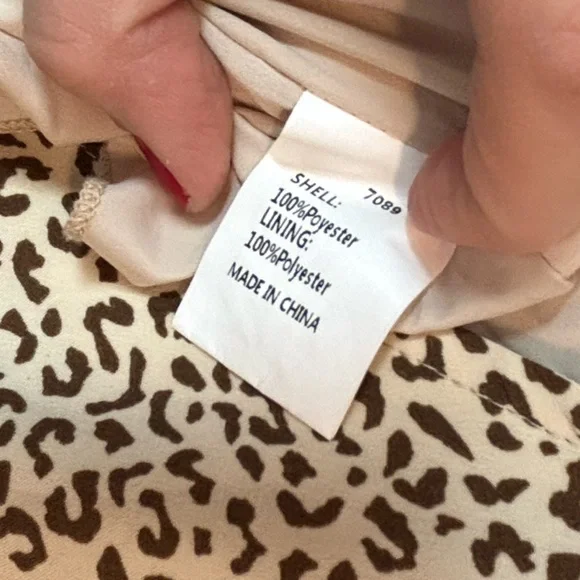 PrettyGarden Cream and Brown Leopard Print Maxi Dress - Picture 6 of 7